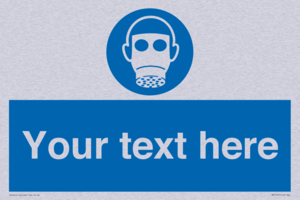 Custom Respirator Required Sign